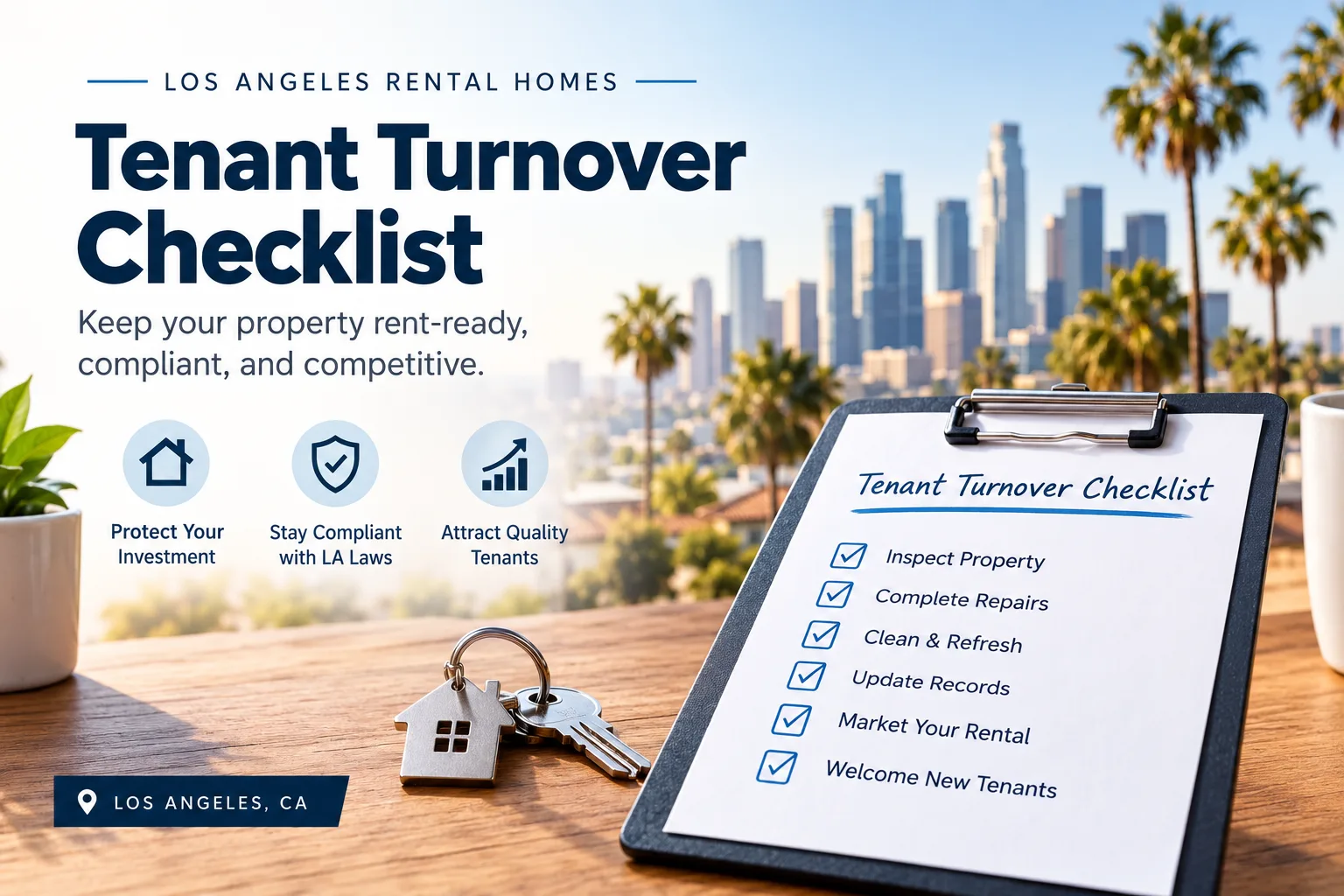 Tenant Turnover Checklist for Los Angeles Rental Homes